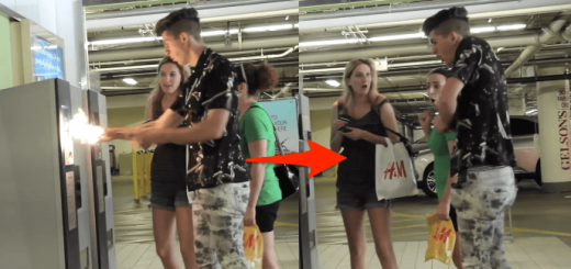 とんでもない静電気を放つ男の衝撃ドッキリ